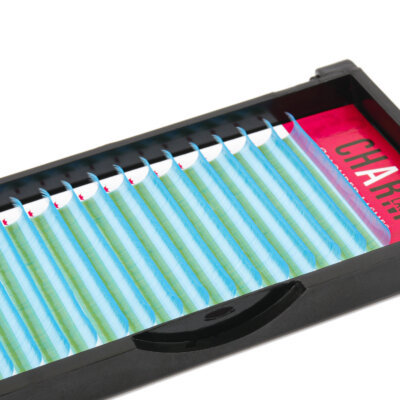 Wholesale lash trays - UV Neon blue eyelash extensions
