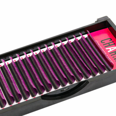 Purple ombre lash extensions tray