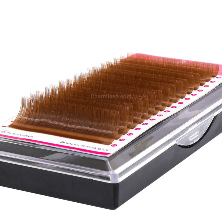 natural brown eyelash extensions tray