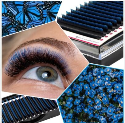 Who is suitable for blue ombre eyelash extensions