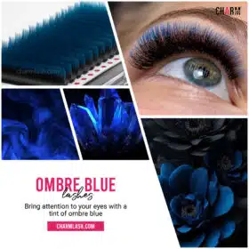 ombre blue - two-toned blue lashes