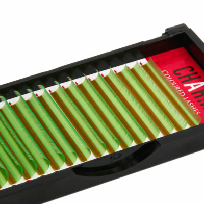 Silk lashes wholesale - Y Green color eyelash extensions vendor