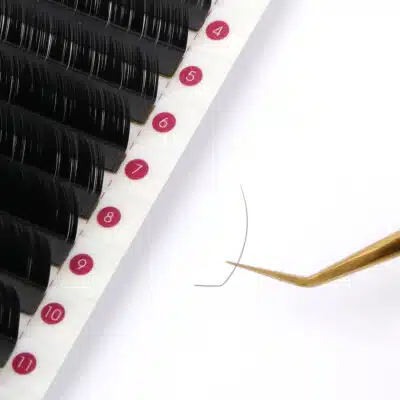 Faux Mink Eyelash Extensions - L+ Curl L+ curl synthetic mink lash extensions for lift and dramatic look. Stable curl and durable