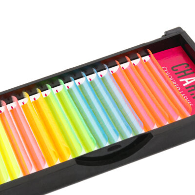 Best wholesale lash vendors - Mixed UV neon eyelash extensions tray