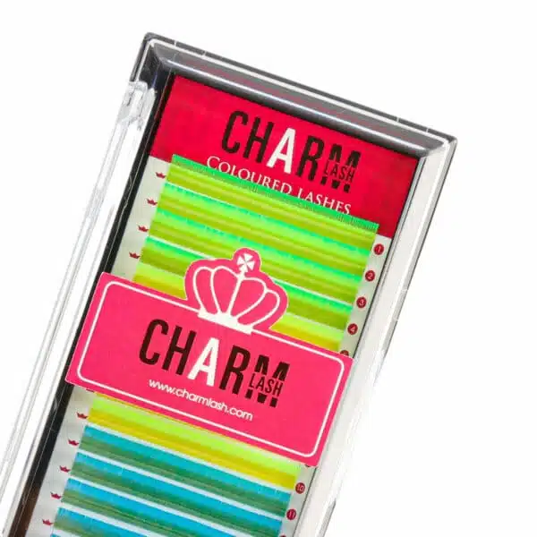 You’re in the 80's aesthetic vibe, you will never want to miss out trendy neon lashes.  Neon lashes are also known as fluorescent lashes. It might be brighter than normal lashes under normal lights but it glows under black light or UV light for that extra something your client will love. Made of high quality and vegan fibers, Neon lashes are light-weight and completely comfortable to wear without irritating the customer’s eyelid as well as making the effect instant glam. This type of eyelashes are perfect for a night out, fancy party makeup, clubbing, summer festival etc… If you simply want to stand out from the crowd, they are a guaranteed conversation starter!! UV lashes are now available in multiple colors, curls and thickness to choose from freely.  You can take a look at our Neon eyelash extensions key features;  Made of high-quality and long-lasting Korean soft PBT fiber Soft, light weight and natural looking Vegan, 100% cruelty-free, latex-free, formaldehyde-free Glow in the UV light Create an unique and striking look Dense, knot free, no kink Stable curl: Lashes are durable and hold curl over time Come in a variety of colors,  curls, thicknesses and lengths
