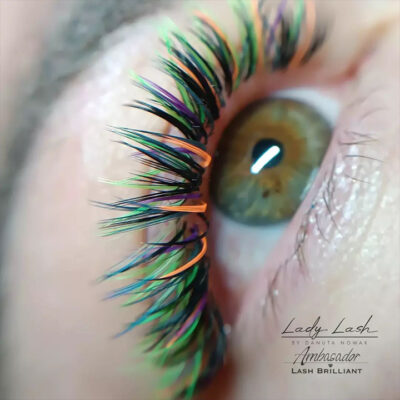 Trendsetter Secrets: What to Know About Neon Colors Eyelash Extensions spikey-neon-lash-extensions