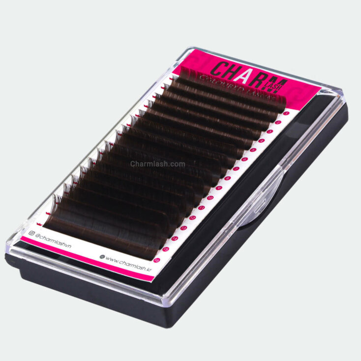 brown lashes extensions tray