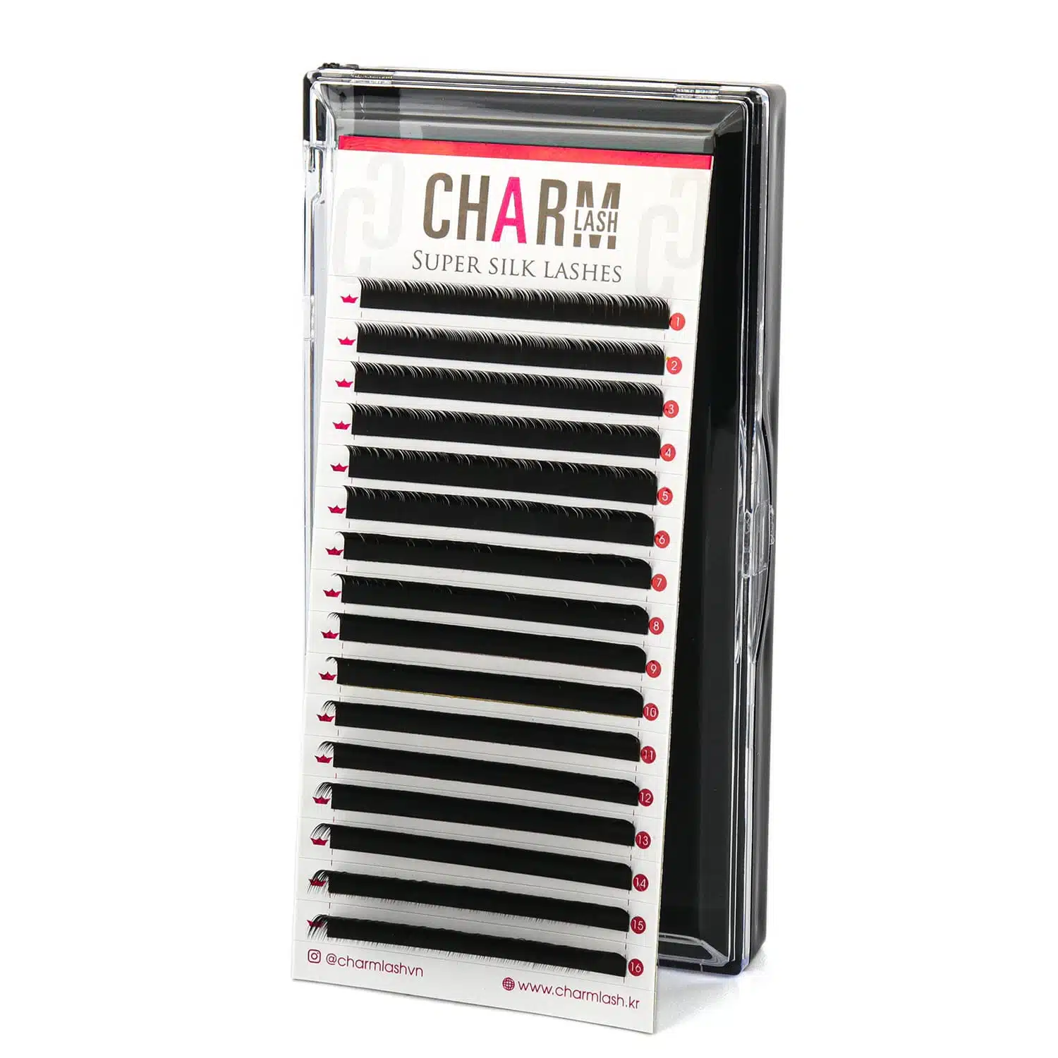 mixed-length silk premium lashes tray L+ curl