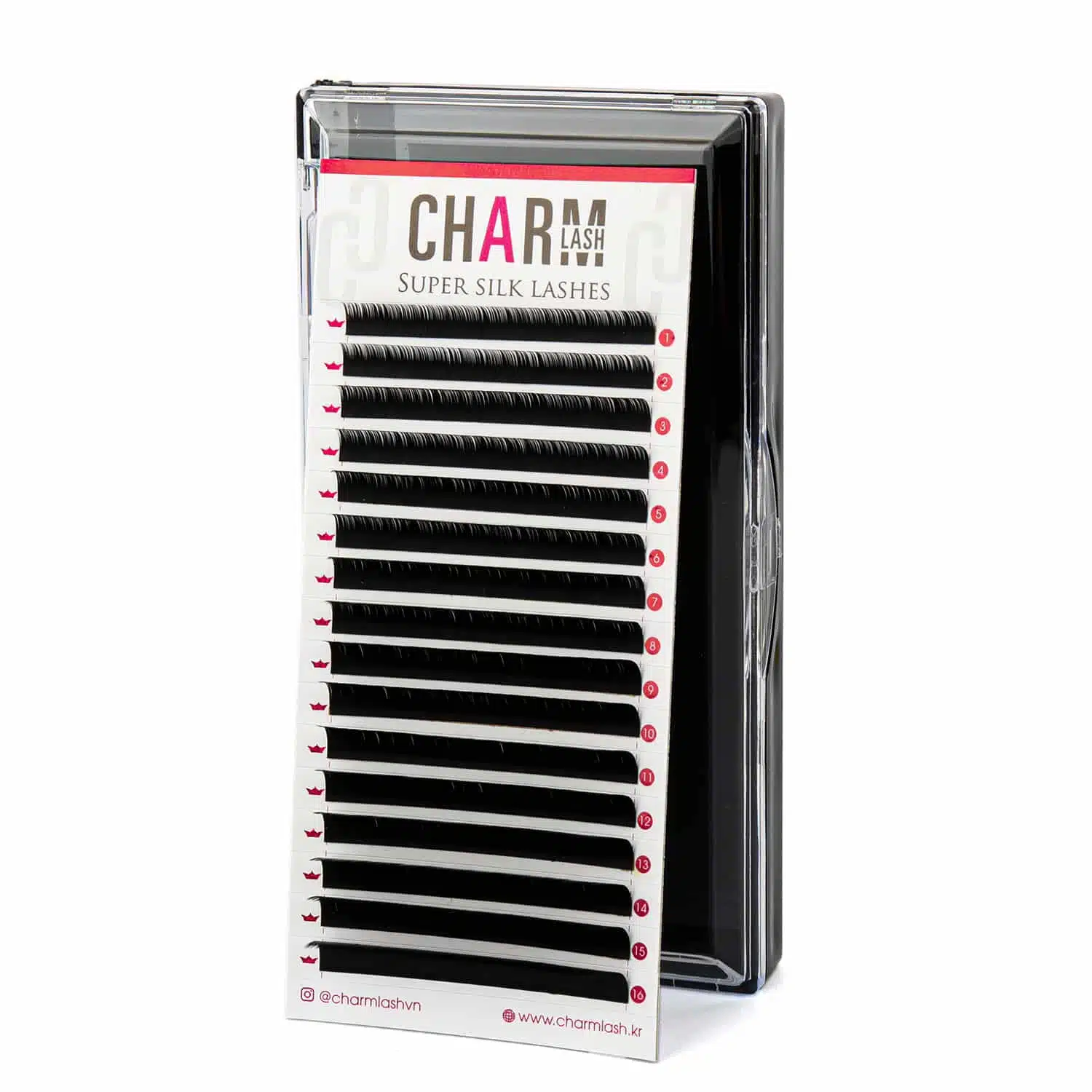 mixed-length M-curl-silk-fake-eyelashes tray