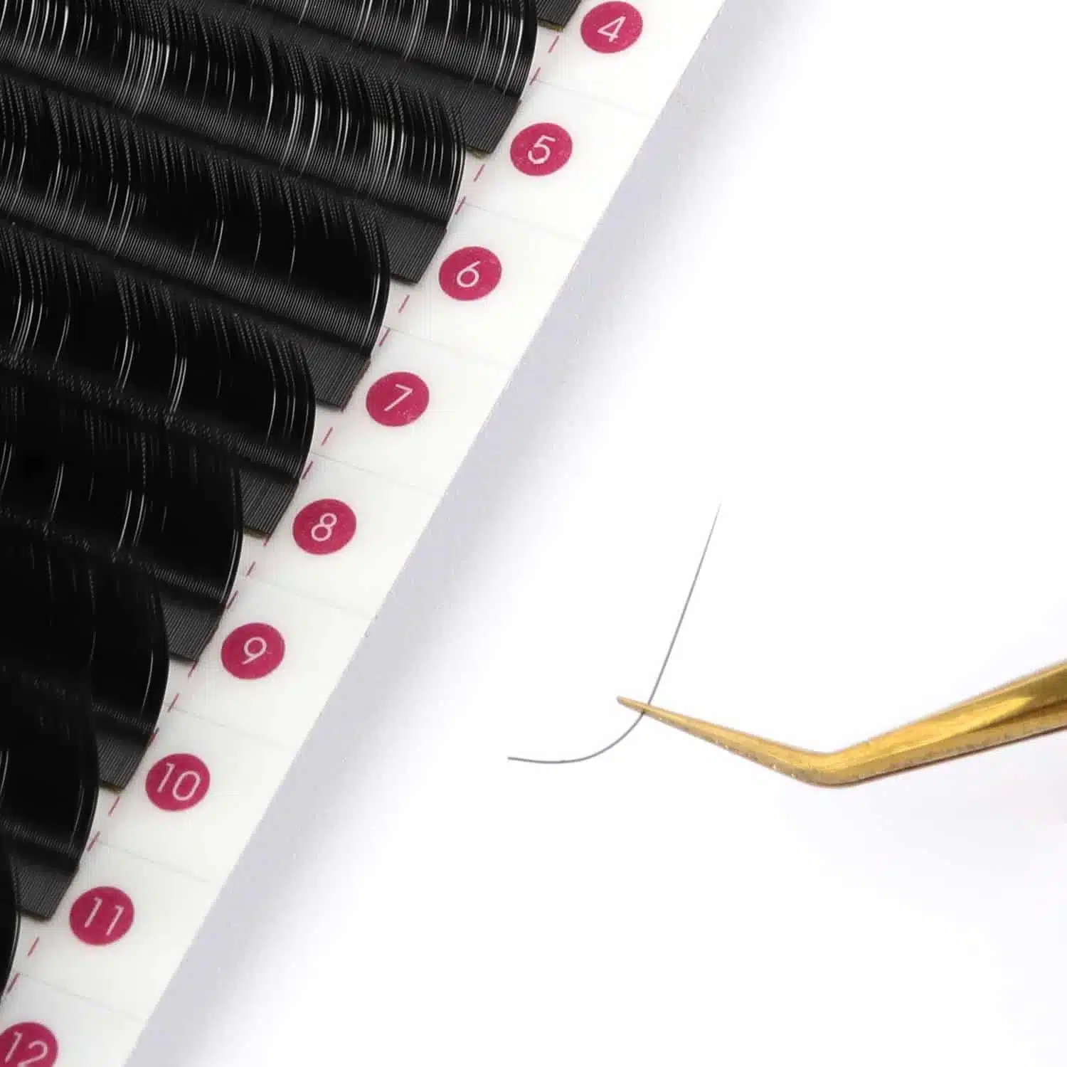 M-curl-silk-fake-eyelashes for cat-eye eyelash extensions