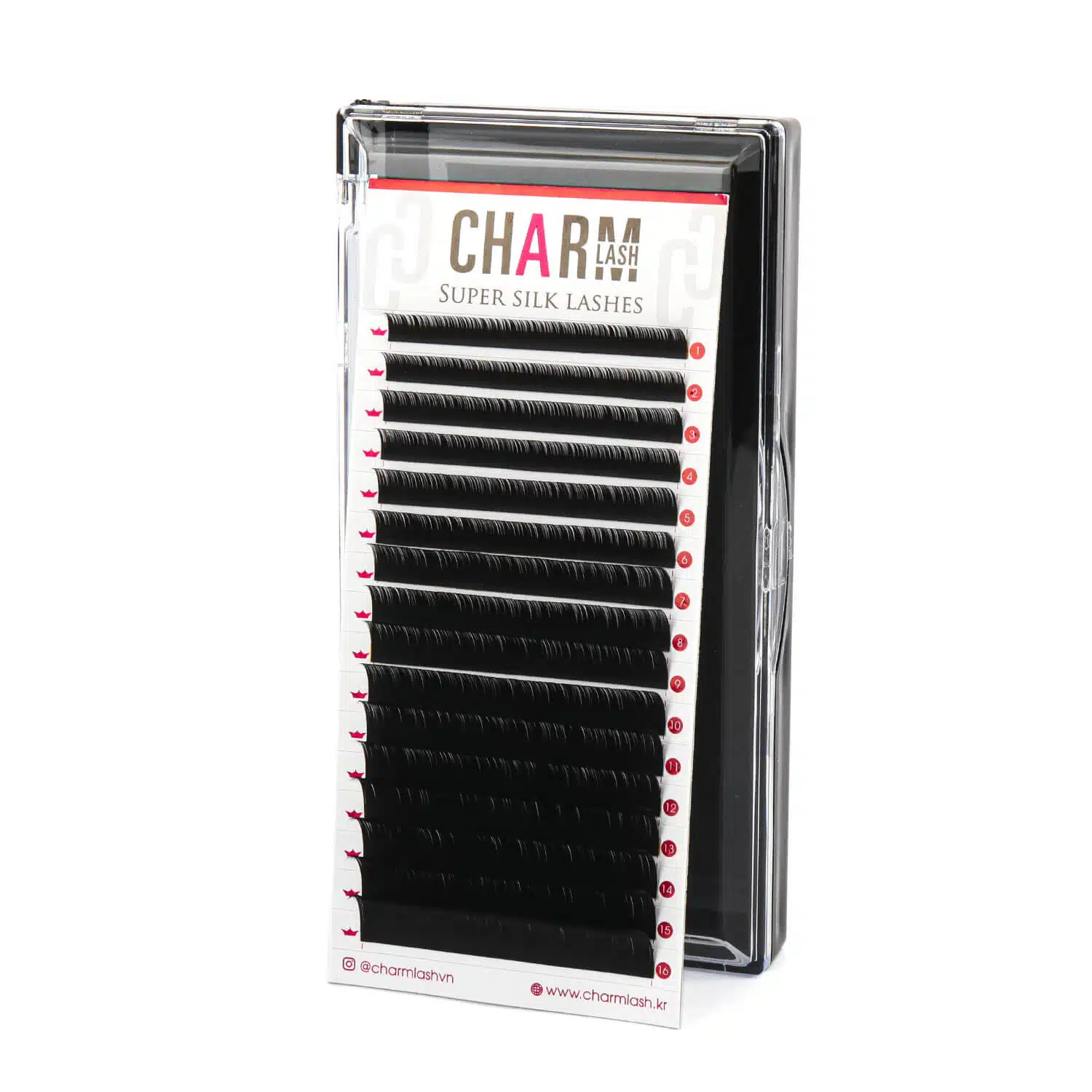 mixed-length tray B curl silk lash extnsions