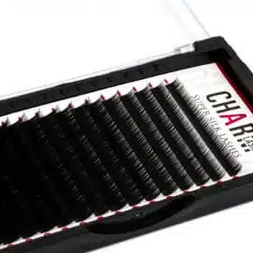 Silk lash extensions B curl dense and semi-matte black silk lashes wholesale manufacturer