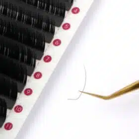 l+ curl silk lashes matte black lashes wholesale supplier Lash Map for Hooded Eyes