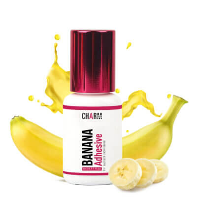 Eyelash glue bulk - Banana-scented adhesive key features