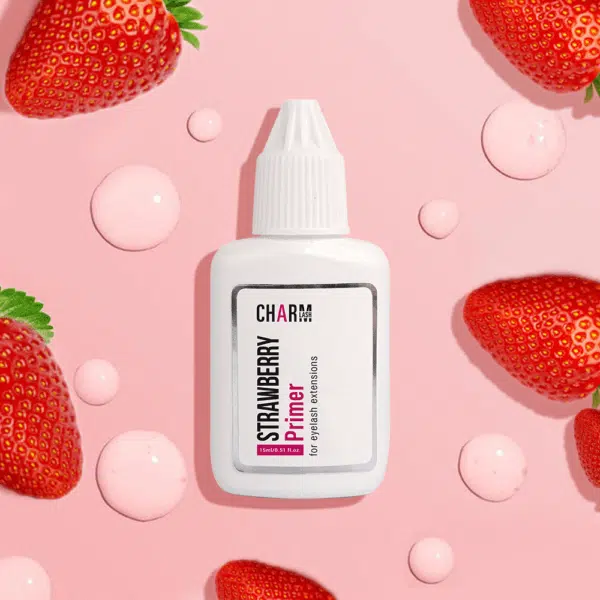 lash primer for lash extensions strawberry scented eyelash extension primer customize scent private label OEM ODM eyelash extension manufacturer best lash primer for eyelash extensions primer lash extensions