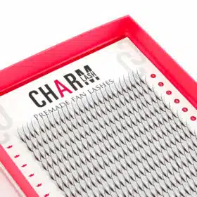 premade wispy fans lash tray, approximately 600 fans/tray