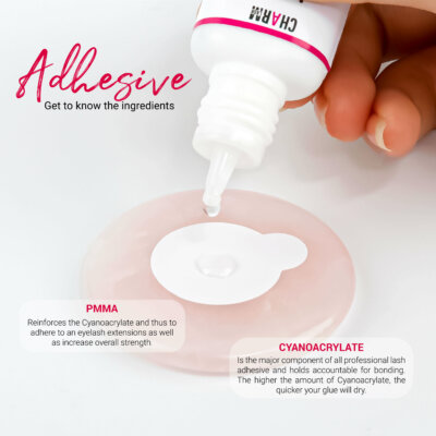 clear eyelash extensiion glue ingredient-sensitive lash glue