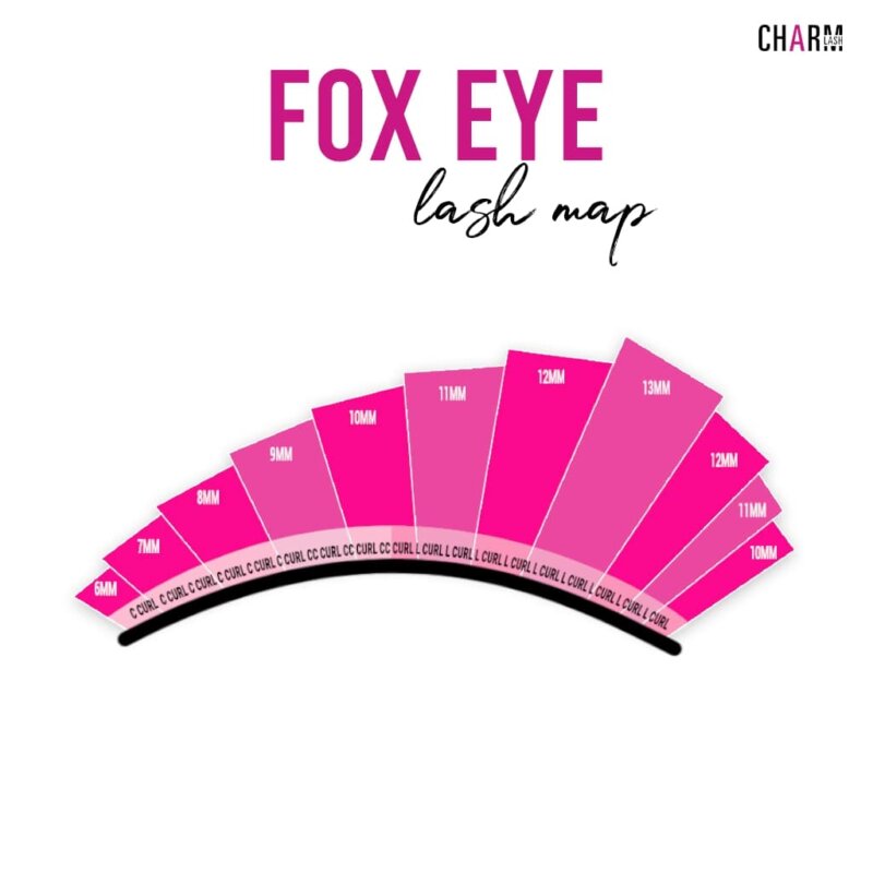 fox eye lash map
