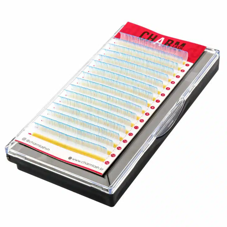 Color your beauty with pride lashes! lash extensions with color 2T Ice Blue