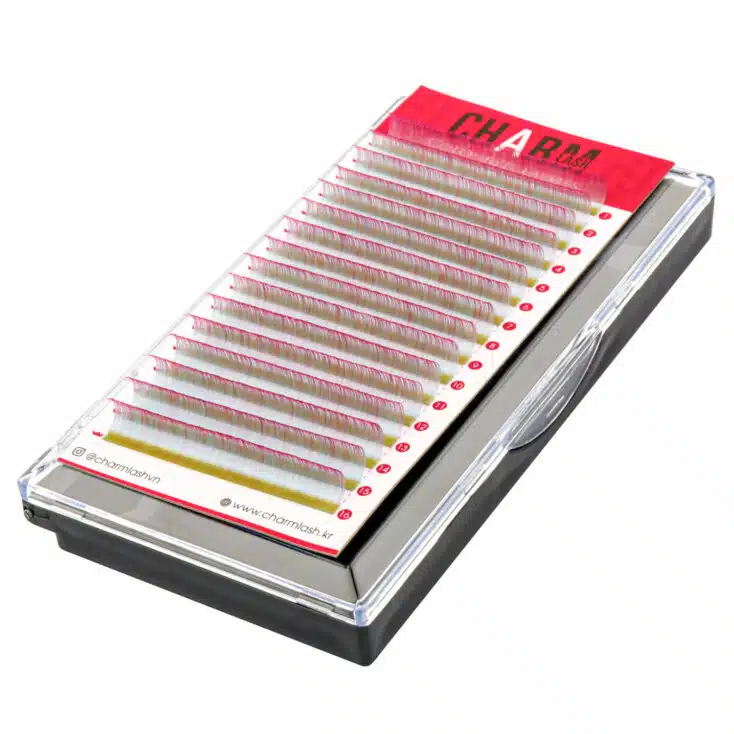Color your beauty with pride lashes! lash extensions with color 2T emerald pink