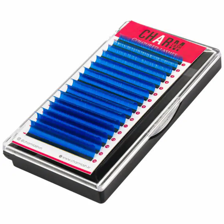 Color your beauty with pride lashes! lash extensions with color blue