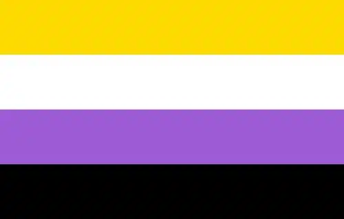 Color your beauty with pride lashes! nonbinary pride flag pride lashes