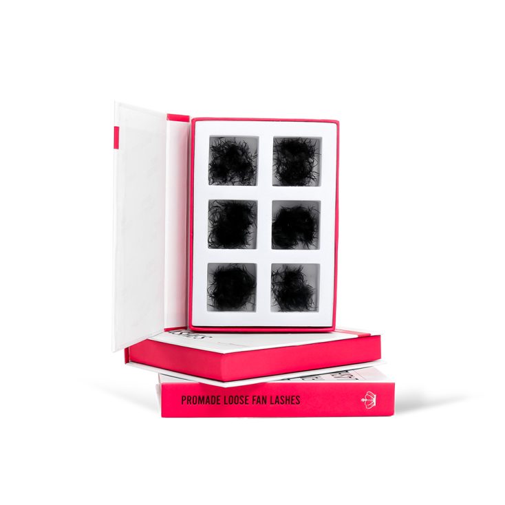 Premade fans vs Promade fans: Differentiate and debunk the misconception between 2 types 6-section Promade Loose Fan Lash Packing Box