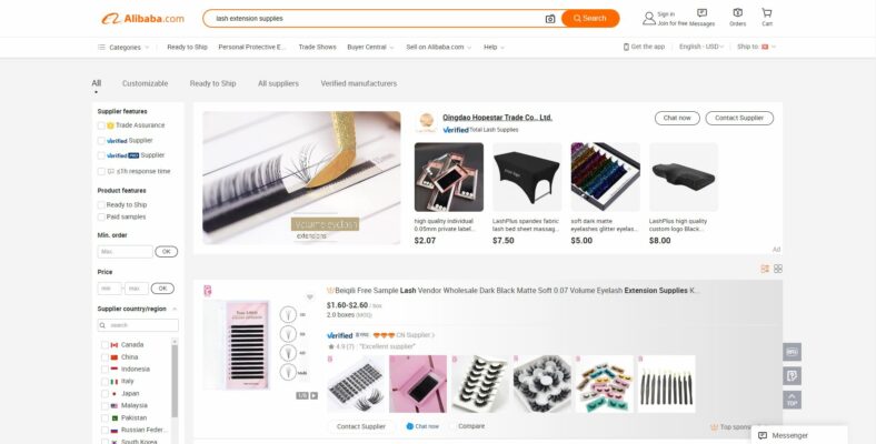 B2B-marketplace-to-find-lash-extension-manufacturer