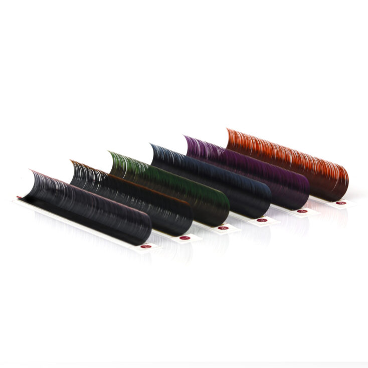 Colored lashes lash extensions with color lash extension colors