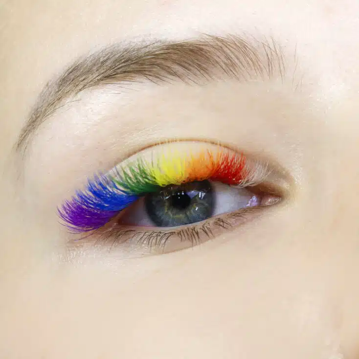 Differentiate yourself as a colored eyelashes business Colored lashes lash extensions with color lash extension colors
