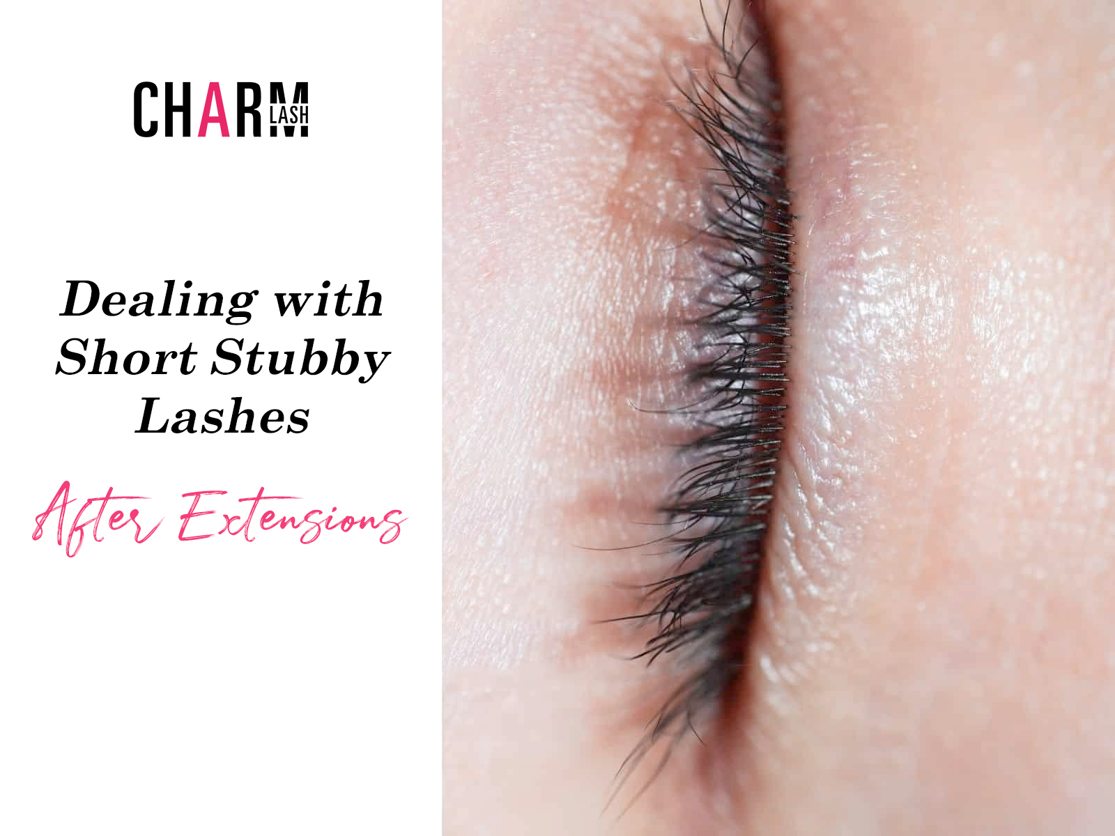 Dealing with short stubby lashes after extensions