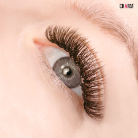 Colored-Eyelash-Extensions-Cafe-Noir-Brown-Outcome