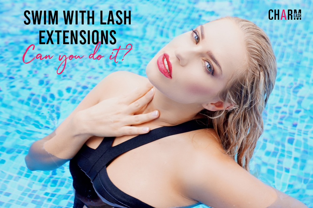 swimming with eyelash extensions