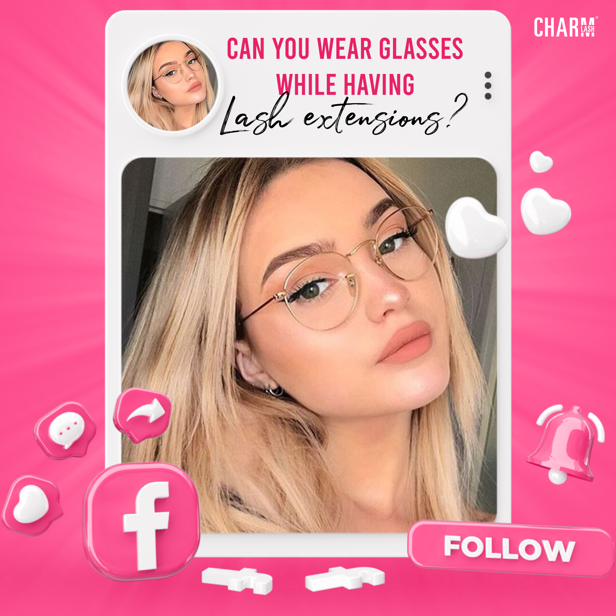 lash extensions with glasses, can you do that?
