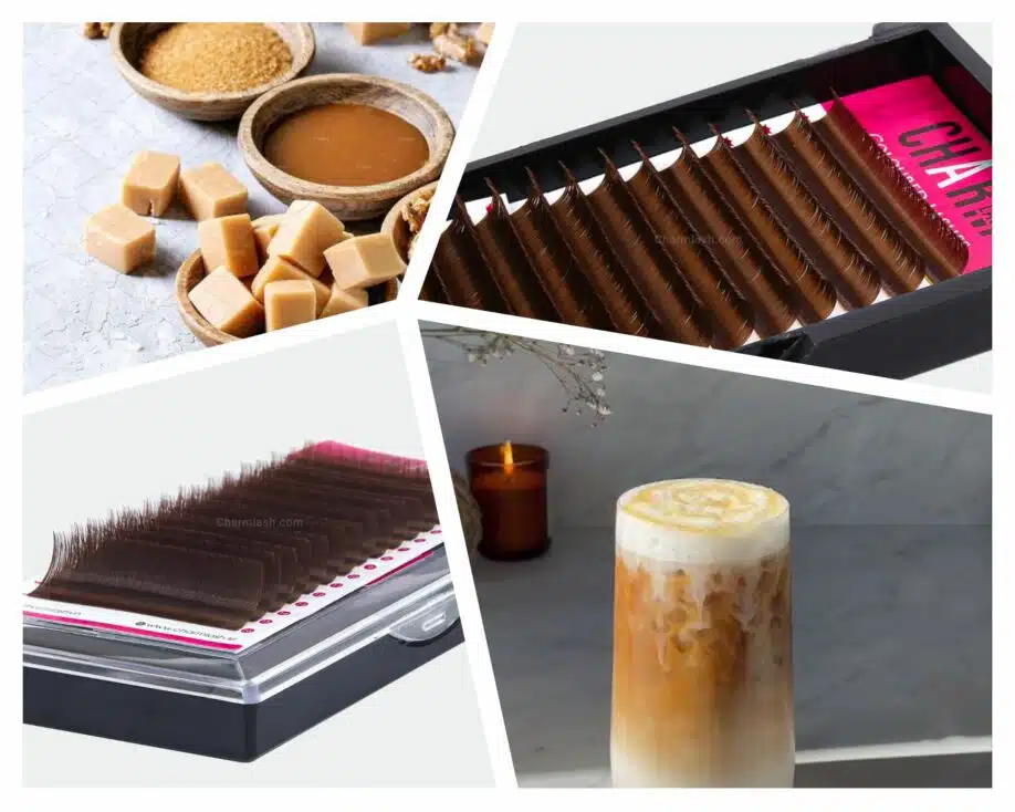 12 shades of brown - A perfect alternative for black lashes caramel brown lashes