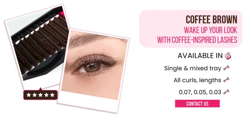 5 our best-selling brown eyelash extensions Coffee-brown-eyelash-extensions
