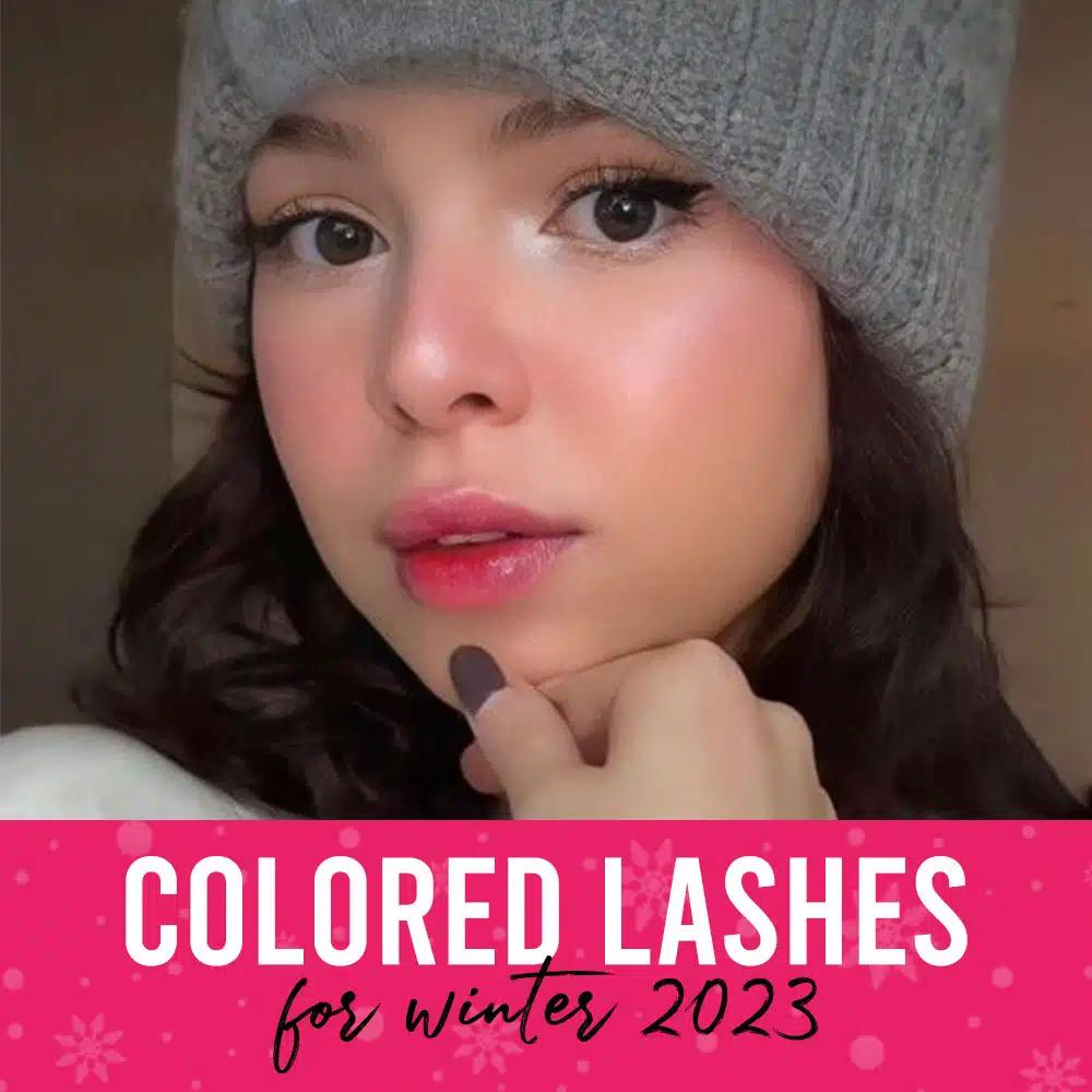 Colored lashes for winter 2024 Colorful lashes for winter