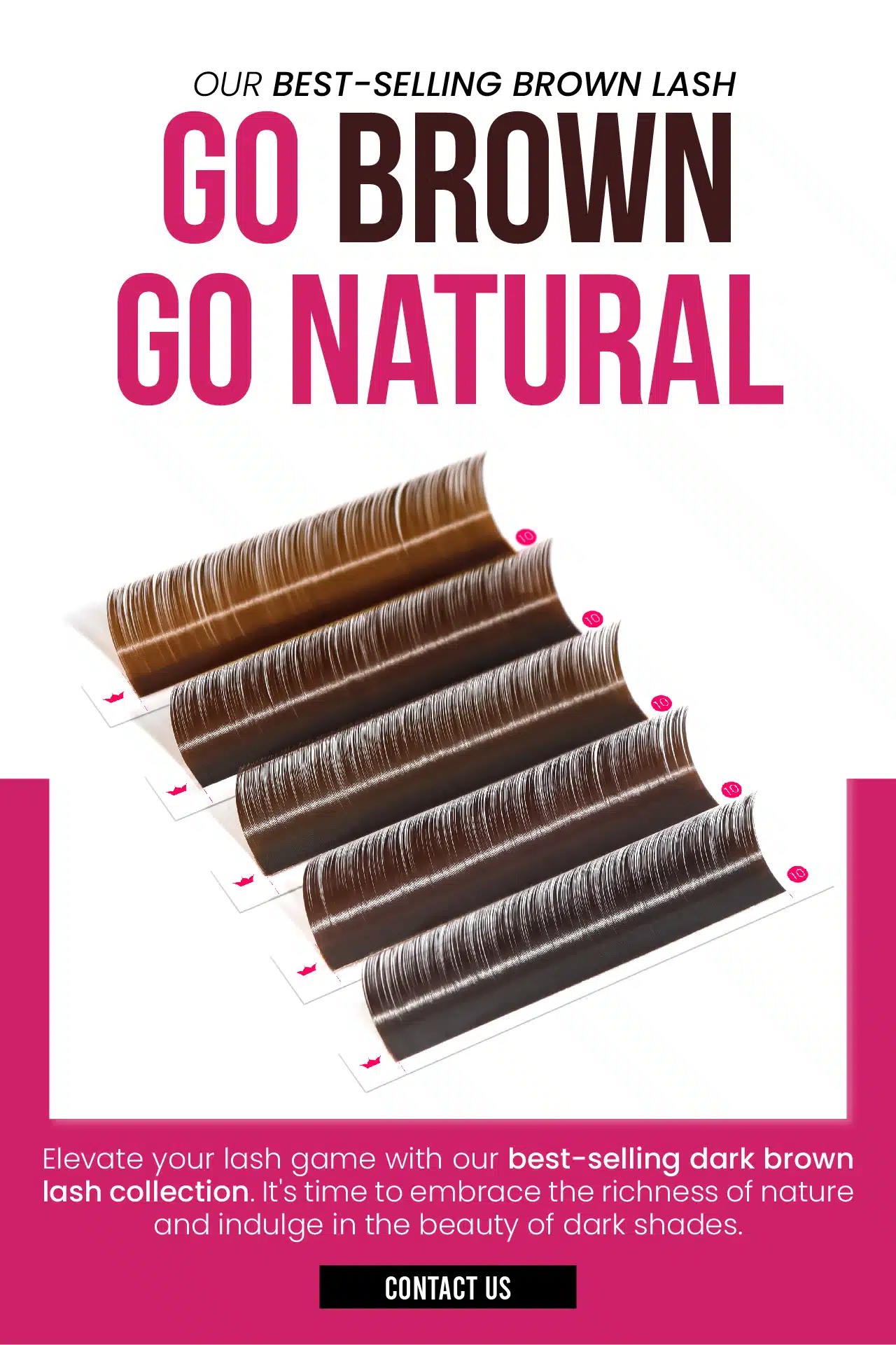 12 shades of brown - A perfect alternative for black lashes Dark-Brown-Lash-Extensions