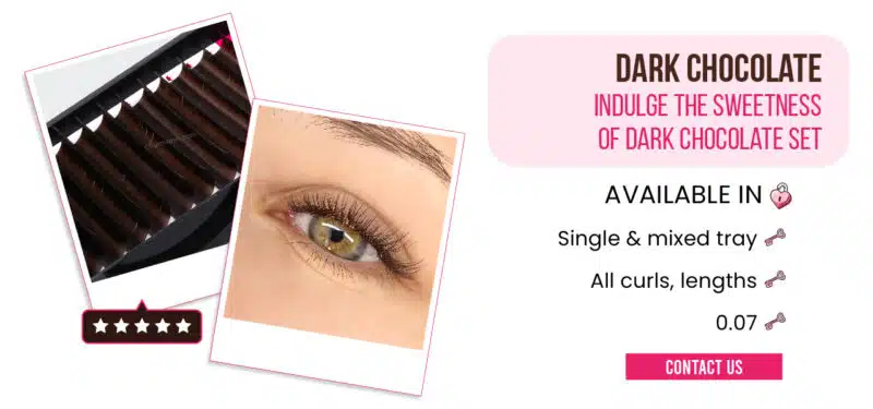 5 our best-selling brown eyelash extensions Dark-chocolate-brown-eyelash-extensions