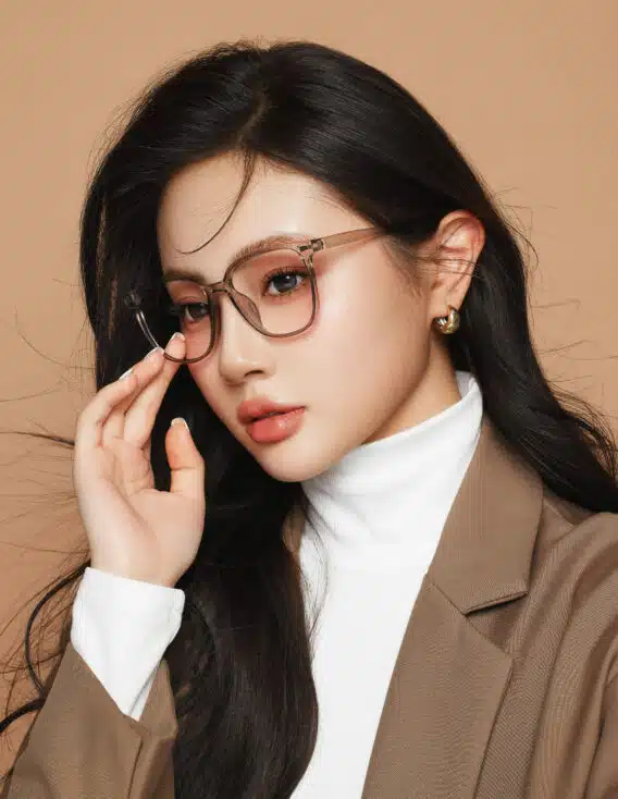 Can you wear glasses while having lash extensions? Girls having lash extensions while wearing glasses e1711098162174