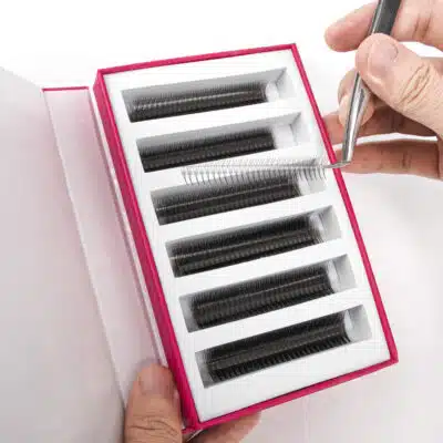 Mixed-length ultra-speed fan lashes 