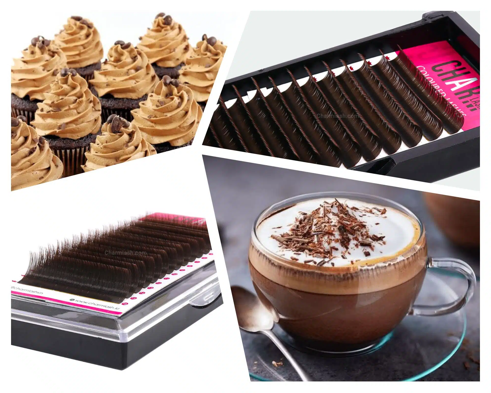 12 shades of brown - A perfect alternative for black lashes mocha brown lashes