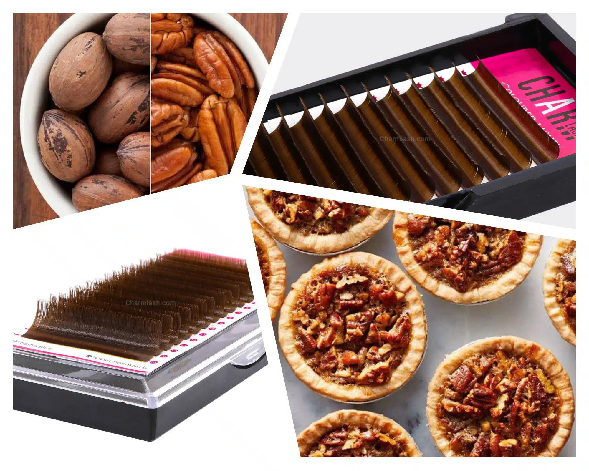 12 shades of brown - A perfect alternative for black lashes pecan brown lashes