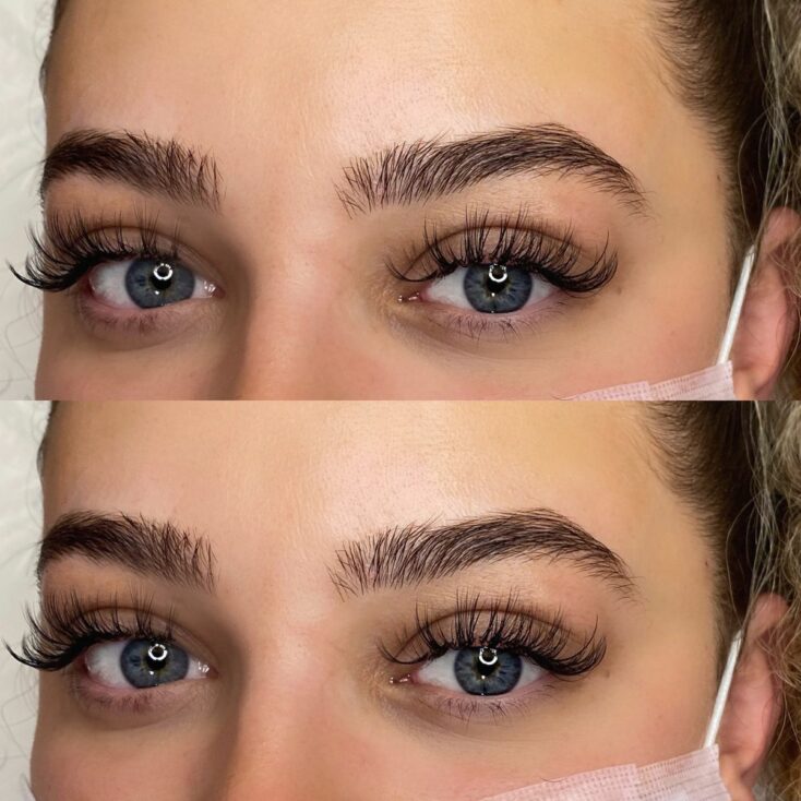 Staggered Eyelash Extensions