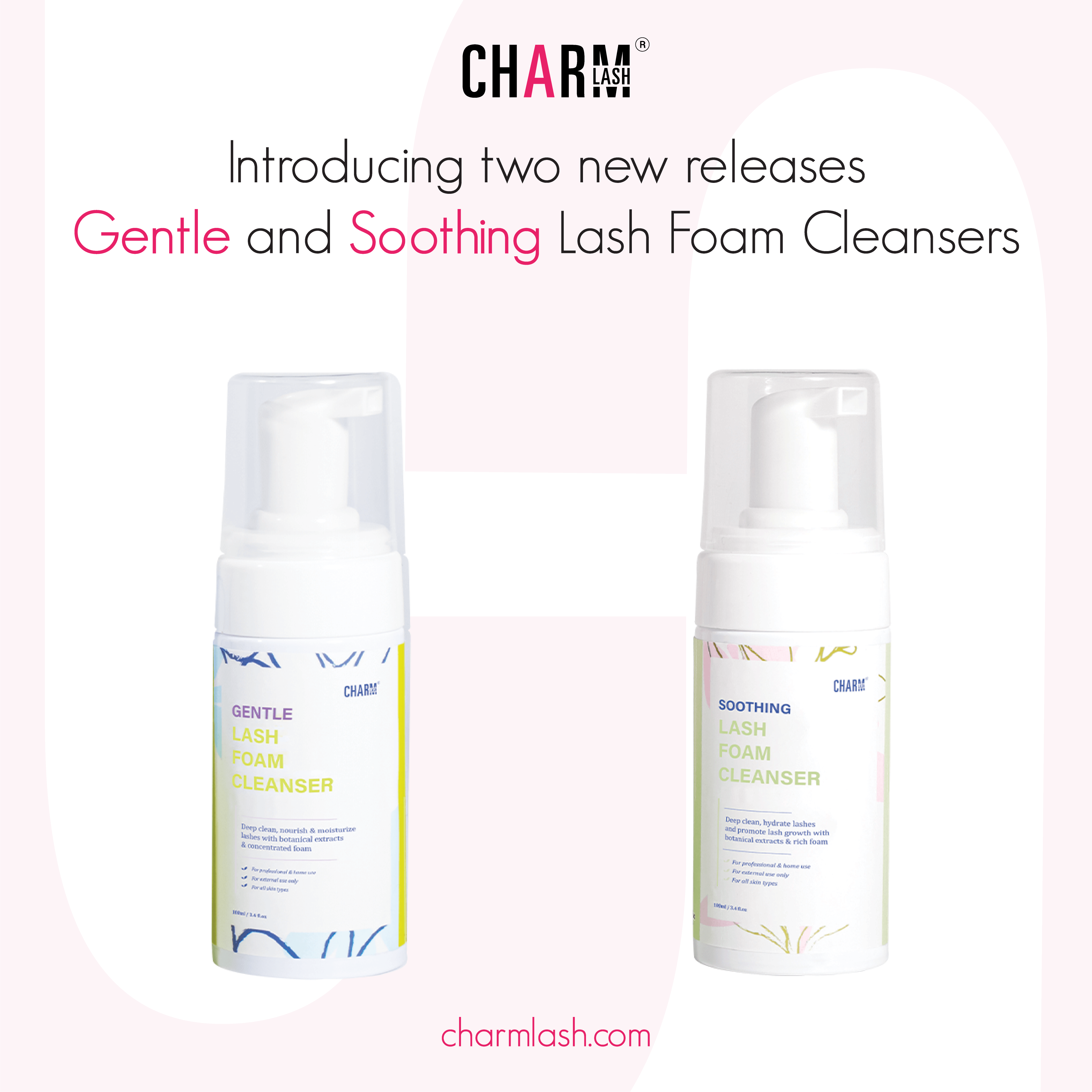 Gentle and Soothing lash foam cleanser