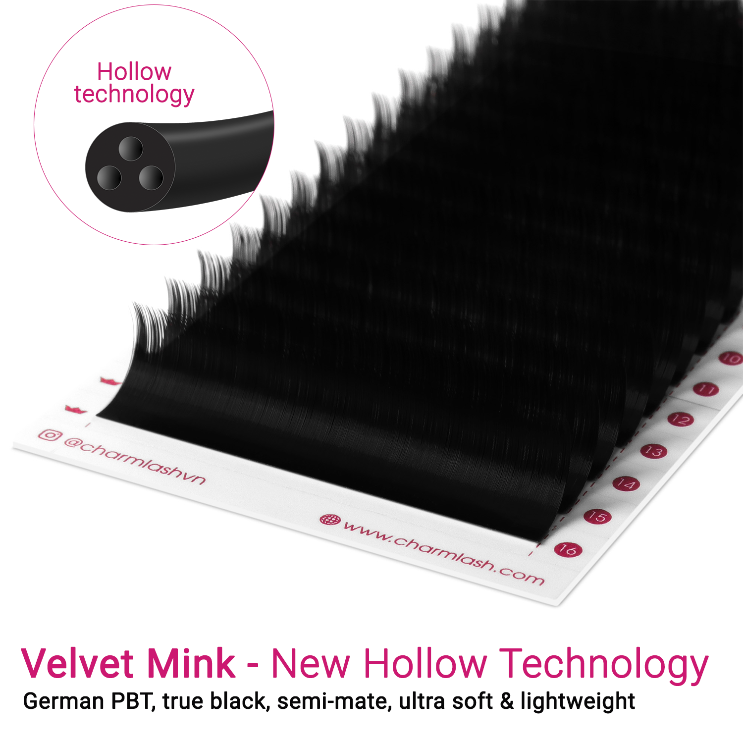 Velvet mink fiber hollow technology 