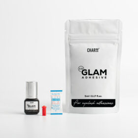 Glam adhesive - red pin - silica gel - customize pouch - charmlash