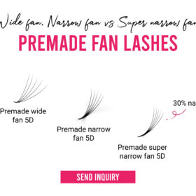 Premade wide fan narrow fan and super narrow fan lashes 1