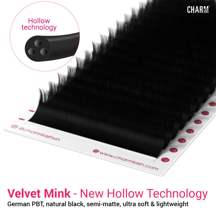 Velvet Mink Lashes with innovative hollow technology