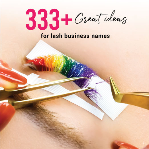 333 great ideas for lash business names